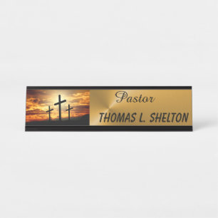 PASTOR  DESK NAME PLATE