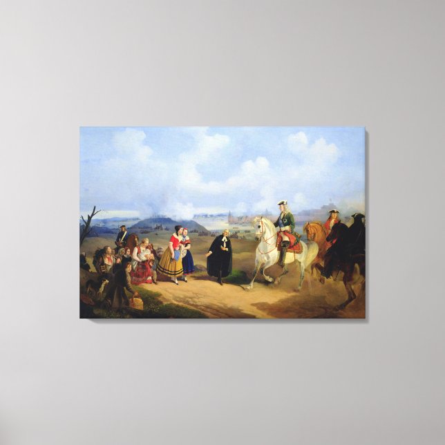 Pastor Ernst Glueck introduces Marta Canvas Print (Front)