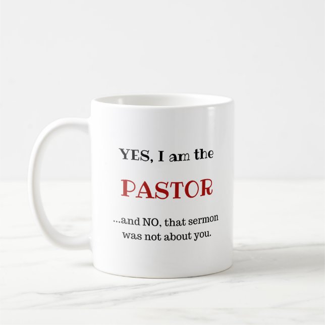 Pastor Funny Gift Mug Youth Pastor Appreciation (Left)