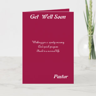 Pastor get well soon cards