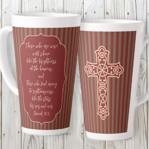 Pastor Gift Leadership Scripture Cross Latte Mug