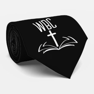 Pastor Initials Church Name Cross Bible Tie