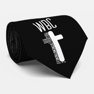 Pastor Initials Church Name  Philippians 4 13  Tie