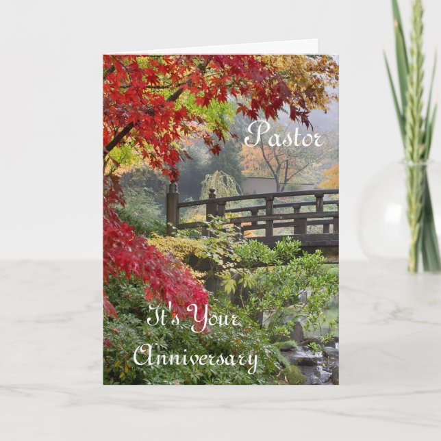 Pastor It's Your Anniversary Holiday Card (Front)