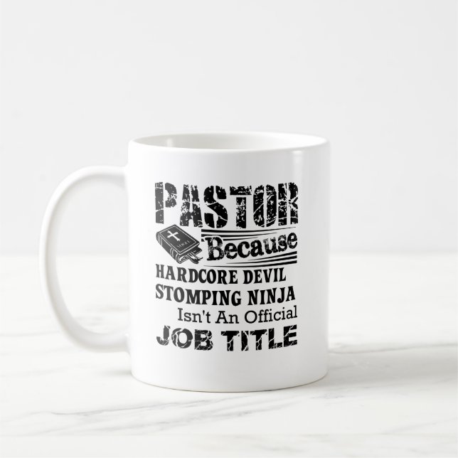 Pastor Job Title Mug (Left)