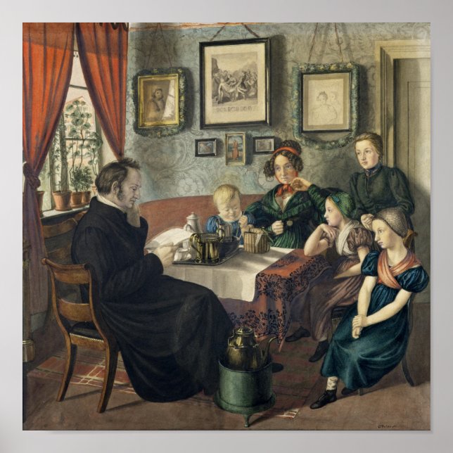 Pastor Johann Wilhelm Rautenberg and his Poster (Front)