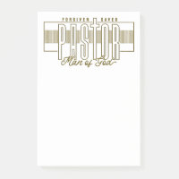 Pastor Man Of God Post-It Notes