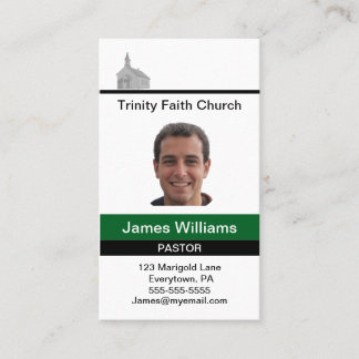 Pastor Matching Custom Business Card