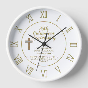 PASTOR Ordination Anniversary Bible Verse Gift Rou Clock