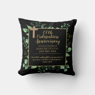 PASTOR Ordination Anniversary Verse - Personalised Cushion