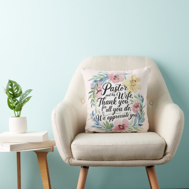 ✝️ Pastor Pastor's Wife Appreciation Anniversary   Cushion (Chair)
