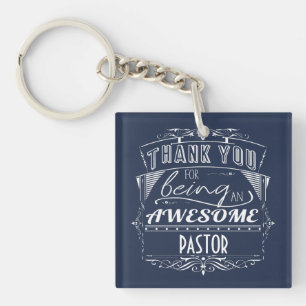 Pastor Thank You Appreciation Key Ring
