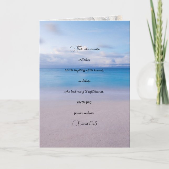 Pastor Wisdom Thank You Scripture Big Card (Front)