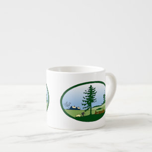 Pastoral Countryside Espresso Mug