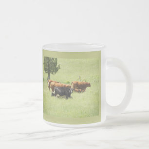 Pastoral Frosted Glass Coffee Mug