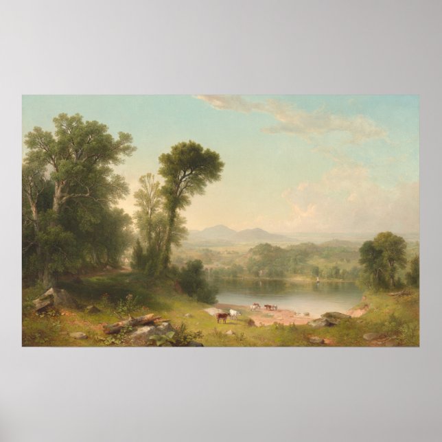 Pastoral Landscape - Asher Durand Fine Art Poster (Front)