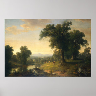 Pastoral Scene - Asher Durand Fine Art Poster