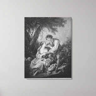 Pastoral scene canvas print