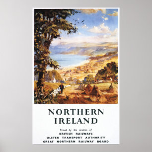 Pastoral Scene Man and Dog British Railways Poster