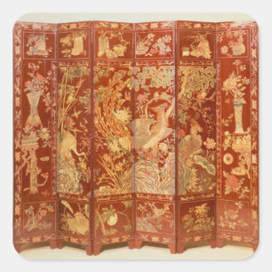 Pastoral scene, square sticker