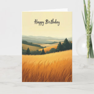 Pastoral Serene Birthday Card