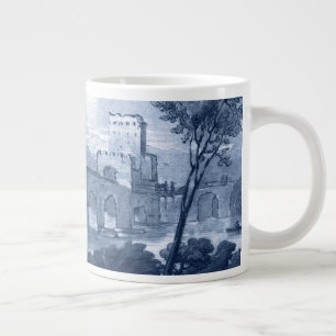 Pastoral Toile - Bridge Large Coffee Mug