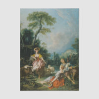 Pastoral with a Bagpipe Player by Francis Boucher