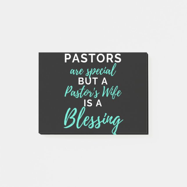 Pastors Are Special But A Pastor's Wife Post-it Notes (Front)