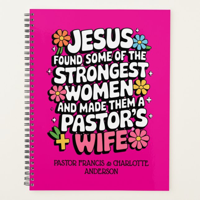 ✝️Pastor's Wife Appreciation Gifts Personalised Planner (Front)