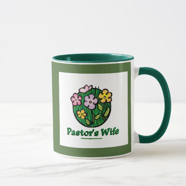 Pastors Wife - Blooms Mug (Right)