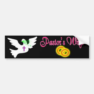 PASTOR'S WIFE BS DK BUMPER STICKER