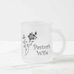 Pastors Wife Elegance Frosted Glass Coffee Mug