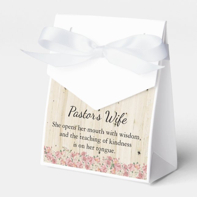 Pastor's Wife Favour Box (Front Side)