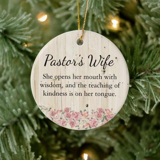Pastor's Wife Ornament (Tree)
