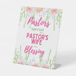 ✝️ Pastor's Wife Wives Appreciation Gift Thank You Pedestal Sign