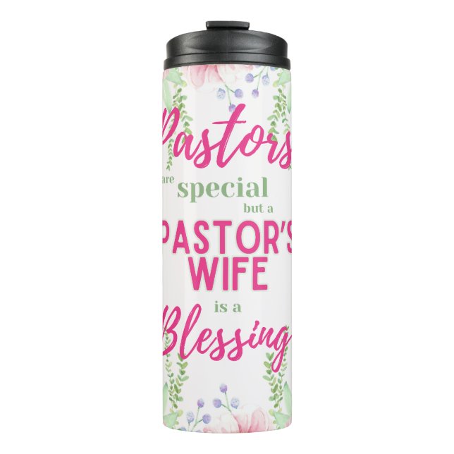 ✝️ Pastor's Wife Wives Appreciation Gift Thank You Thermal Tumbler (Front)