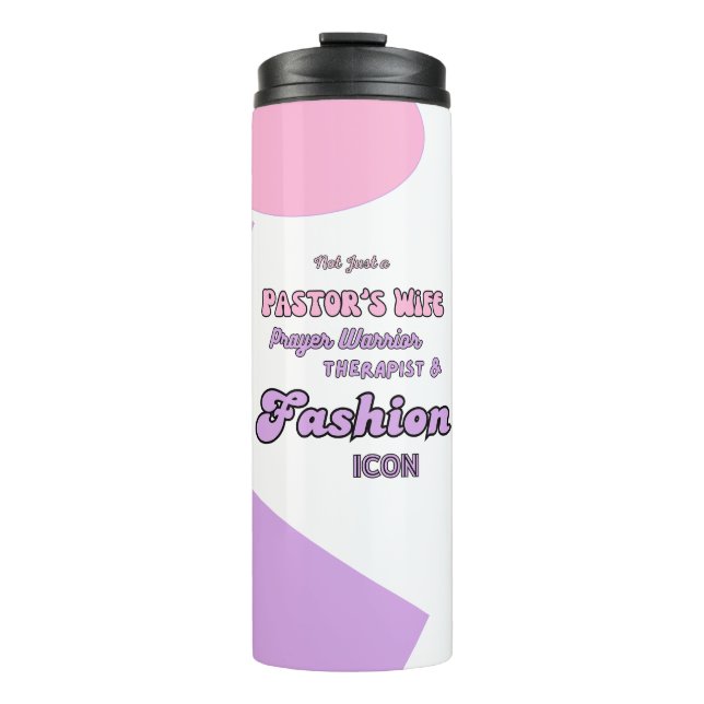 ✝️ Pastor's Wife Wives Appreciation Gift Thank You Thermal Tumbler (Front)