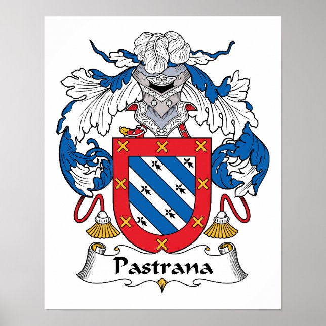 Pastrana Family Crest Poster (Front)