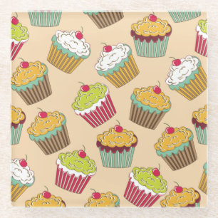 Pastries Glass Coaster