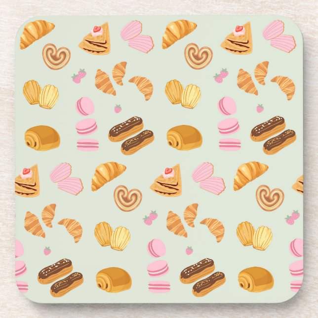 Pastries in Paris Coaster (Front)