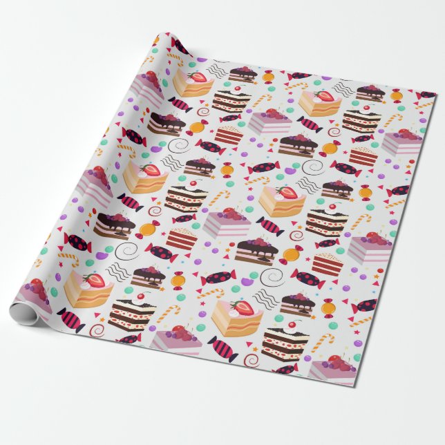 Pastries Wrapping Paper (Unrolled)
