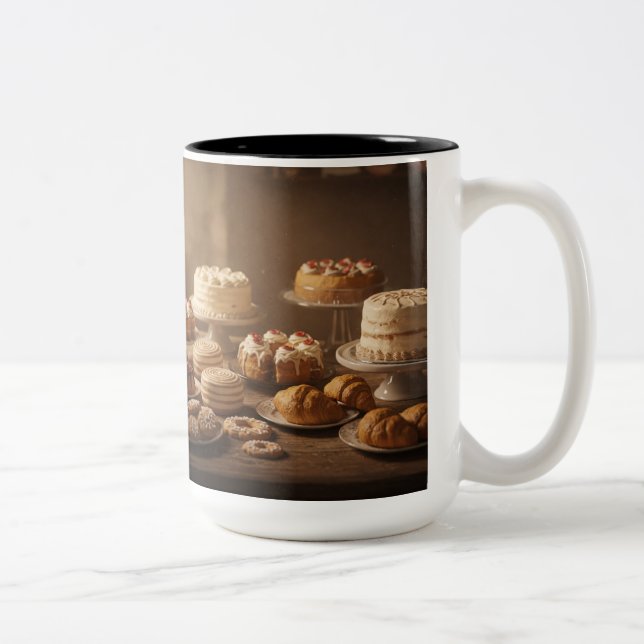 Pastry, Cake & Baking Professionals – Elegant Two-Tone Coffee Mug (Right)