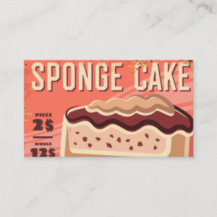 Pastry cake desserts enclosure card