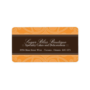 Pastry Chef Address Labels