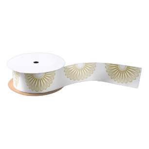 Pastry Chef Baker Gold Whisk Satin Ribbon