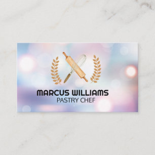 Pastry Chef   Baking Tools Business Card