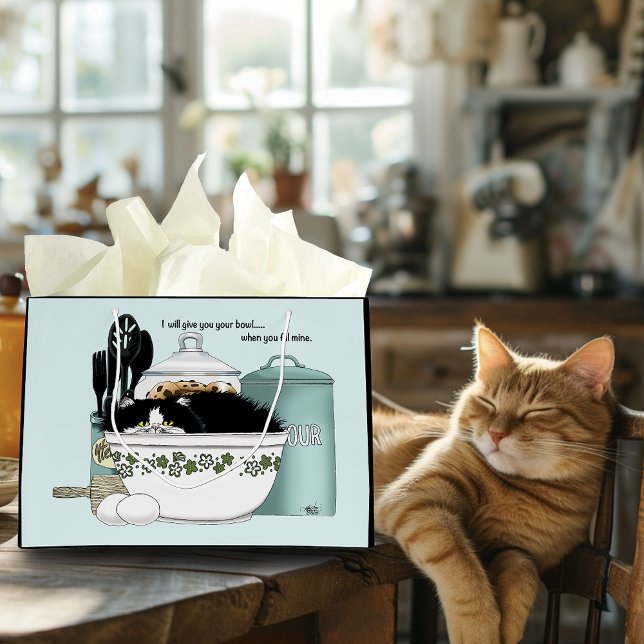 Pastry Chef Cat Large Gift Bag (Creator Uploaded)