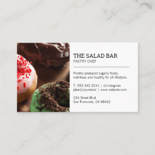Pastry Chef Doughnuts Business Card