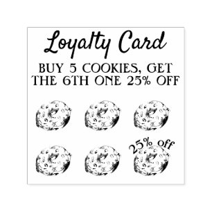 Pastry Cookies Buy Five Punch Bakeries Loyalty Self-inking Stamp