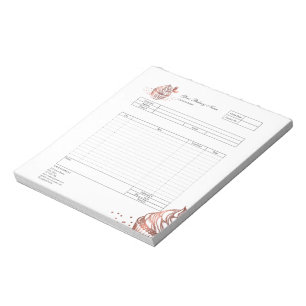 Pastry Cupcake Bakery Order Form Invoice  Notepad